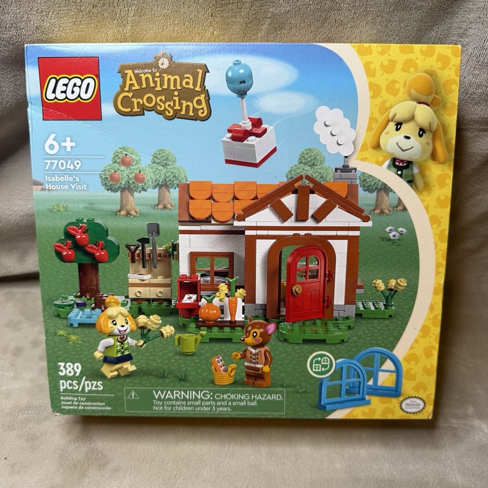 LEGO Animal Crossing Isabelle's House Visit 77049 389 pcs Set Ages 6+